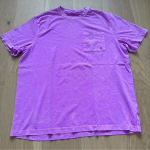 American Eagle AE Men Purple Pocket Tee Shirt Casual Plain Classic Short Sleeve